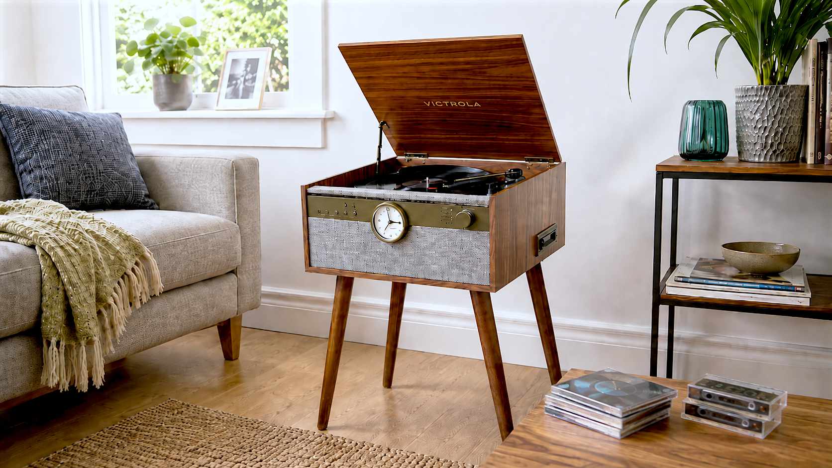 Victrola Century Signature+ in a living room setting.