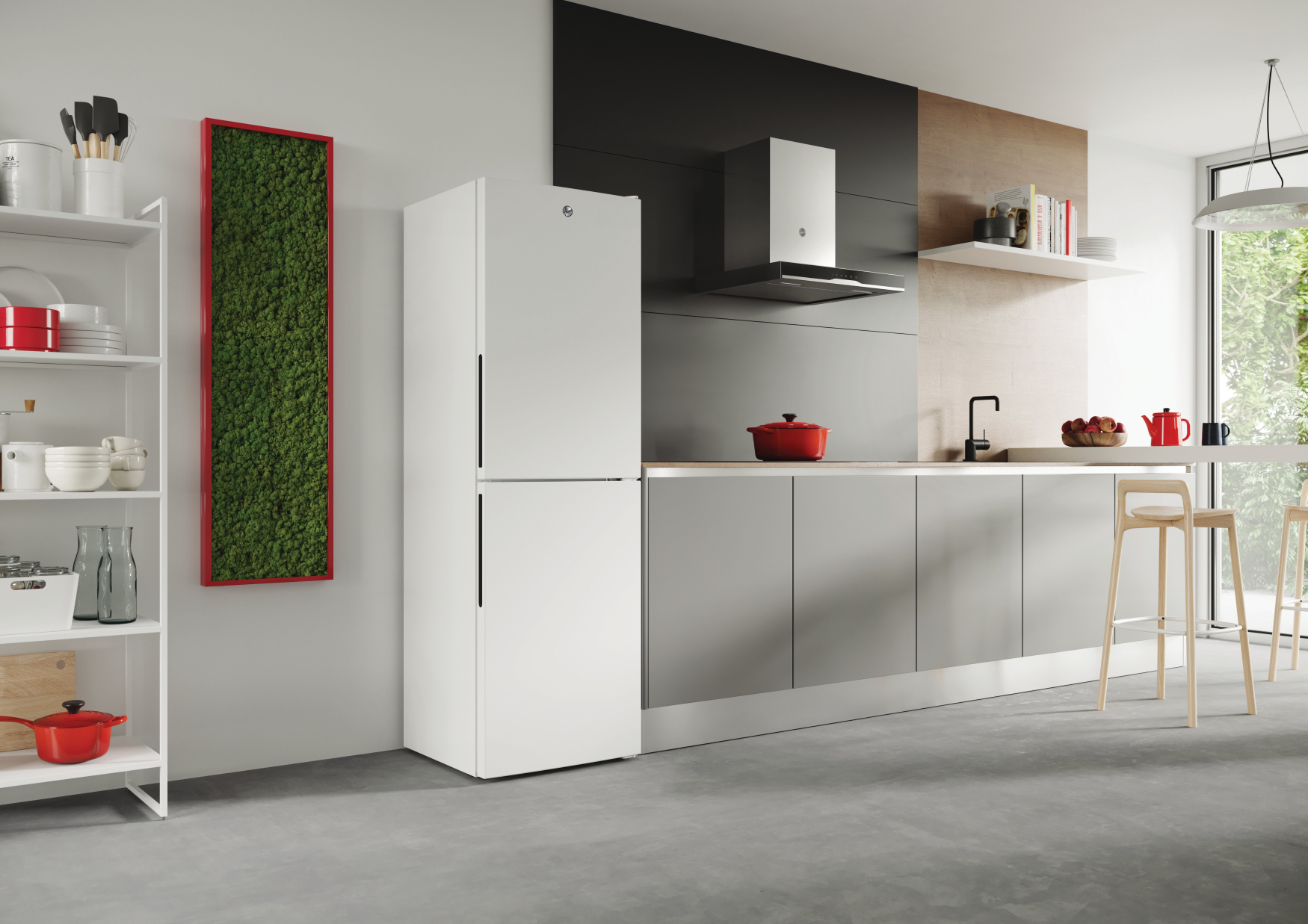 54.5Cm F50/50 Low Frost Fridge Freezer, White