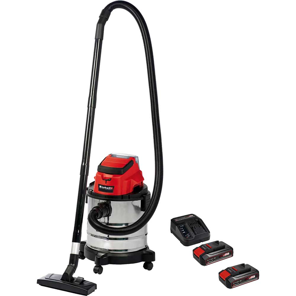 Einhell TC-VC 18/20 Li S 18v Cordless Stainless Steel Wet and Dry Vacuum Cleaner 20L