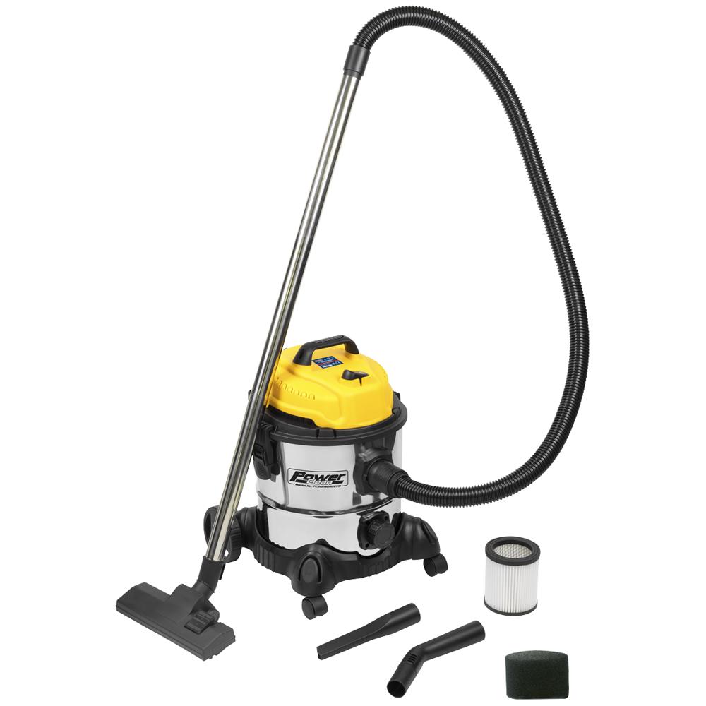 Sealey PC200SD Industrial Wet and Dry Vacuum Cleaner 20L 110v
