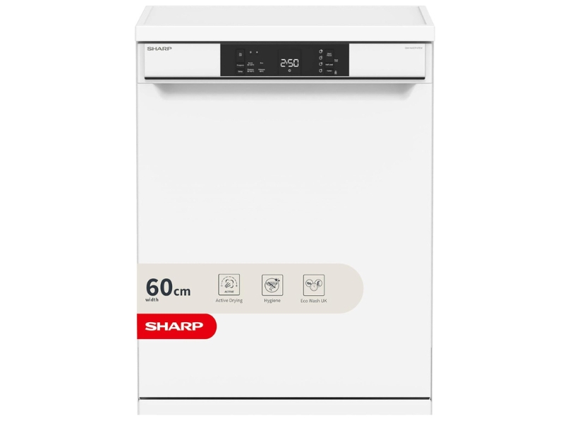 Sharp QW-NA1FF47D4W-EN Full Size 14 Place Settings Dishwasher