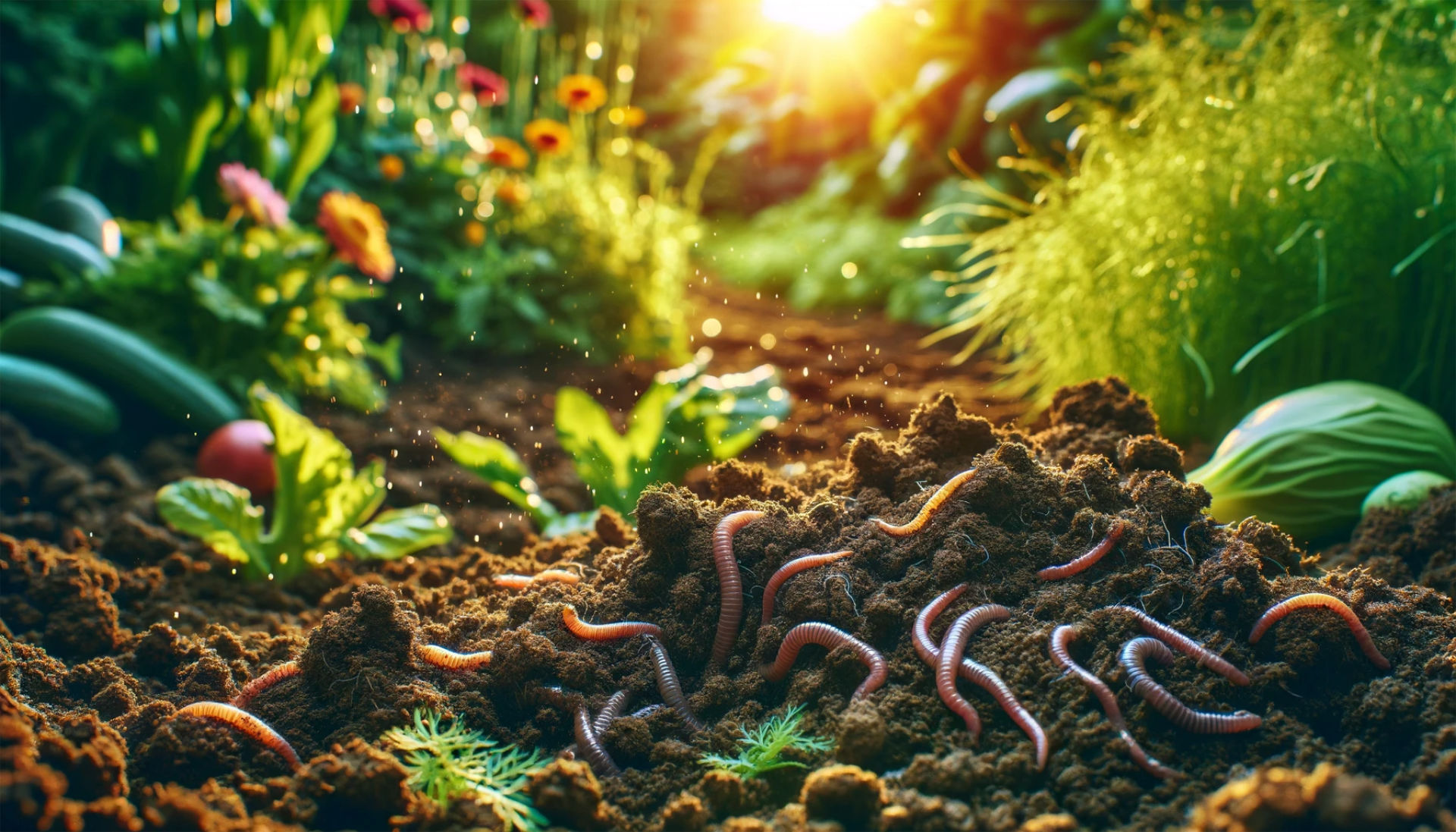 Soil Health and Biodynamic Practices: The first image vividly portrays the richness of biodynamic soil, teeming with life and organic matter. This visual captures the essence of sustainable soil management, integral to biodynamic gardening.
